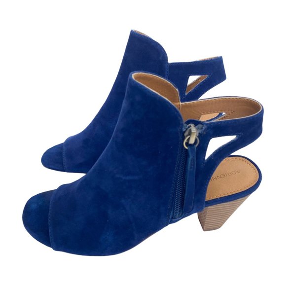 Adrienne Vittadini Phyre Suede Shootie Blueberry - Picture 9 of 15